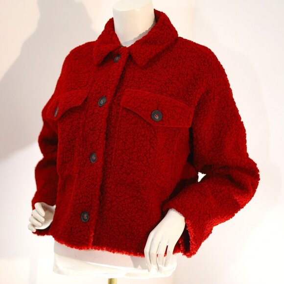 ZARA DOUBLE-FACED FLEECE JACKET Size S - Picture 3 of 3